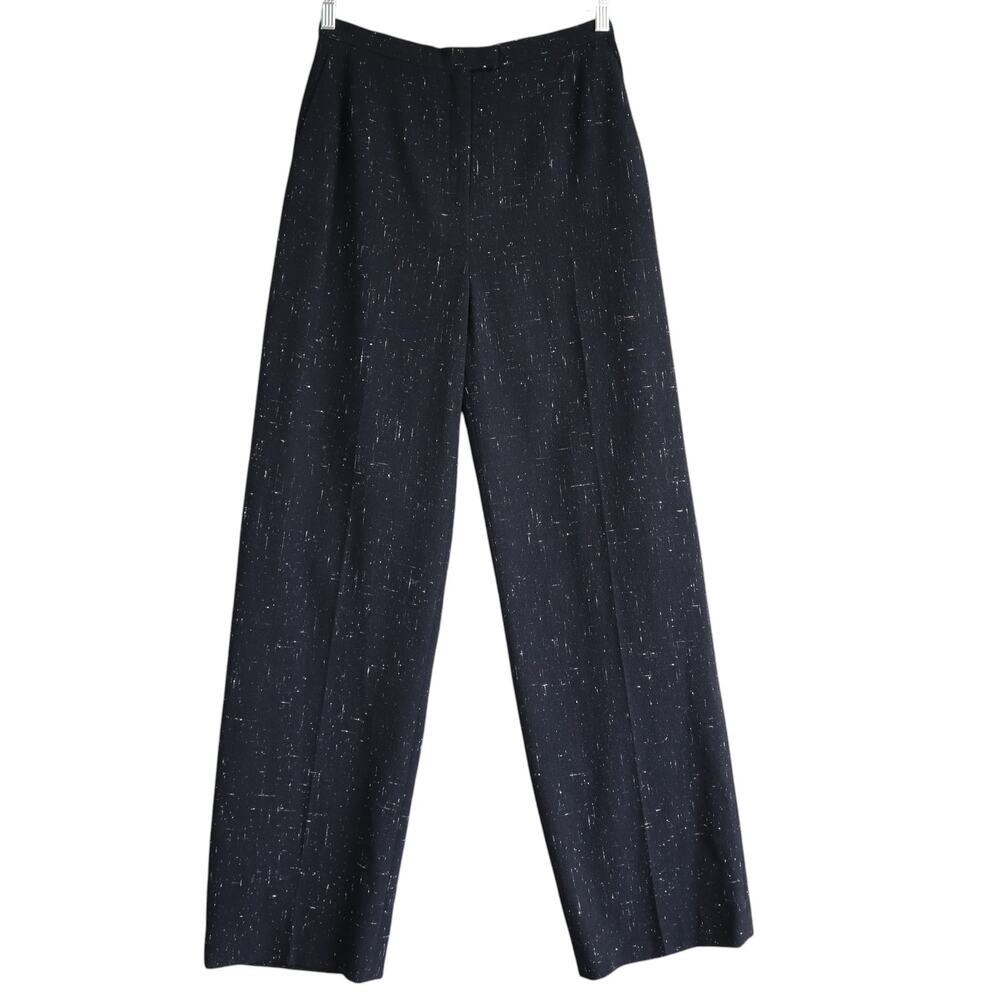 Lafayette 148 Womens Tweed Trouser Size 10 New Wool Silk Blend High Waist Career